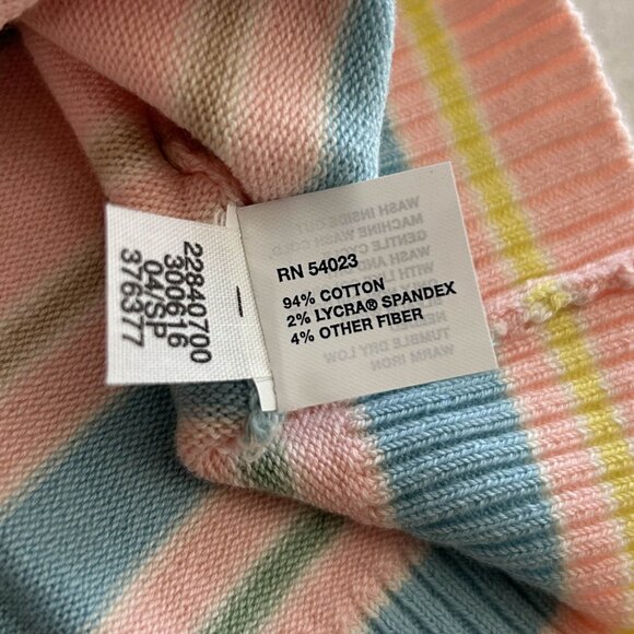 Vintage Y2K GAP 04 Striped Sweatshirt ASO Cho Chang - Picture 8 of 10